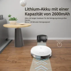 SmartAI Saugroboter Staubsauger Roboter APP Fernbedienung 2600Pa Staubsauger Weiß 25 SmartAI Saugroboter Staubsauger Roboter APP Fernbedienung 2600Pa Staubsauger Weiß -SaugProfi Sparmarkt 0143015bd30c76bef3057c1914f66d59