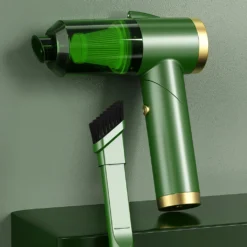 Auto Staubsauger, Rikimxin Handstaubsauger 9000Pa Starke Power Sauger Tragbarer Mini Autostaubsauger Kabellos Wiederaufladbar Staubsauger Mit LED-Licht 90° Rotation Vakuum ,Green -SaugProfi Sparmarkt 016c07cf62435508627c78e839e8a0f3