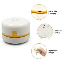 Desktop-Staubsauger USB Aufladbar Einstellbare Saugkraft Mini Tisch Staubsammler Für Tastatur Home Office ,Pink -SaugProfi Sparmarkt 06c65f03f3358f7a3a8de002283c5696