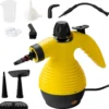 COSTWAY Handdampfreiniger Inkl. 9 Zubehörteil 3 Bar/350ml/1050W/3-5min Aufheizzeit Dampfreiniger Handgerät Gelb