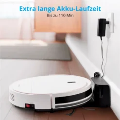 MEDION Staubsaugerroboter Mit Ladestation E40 (Staubsaugerroboter Für Hartböden, Fliesen, Laminat, Optimiert Für Tierhaare, Direkte Absaugung, Automatische Rückkehr Zur Ladestation) -SaugProfi Sparmarkt 09486376b0bf86a756fd4f9eb274541c