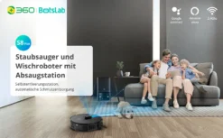 360 SMARTAI Botslab S8 Plus Staubsauger Roboter Mit Absaugstation 4L, 2700Pa Saugroboter Mit Wischfunktion Lasernavigation,Kartierung Mehrerer Etagen 23 360 SMARTAI Botslab S8 Plus Staubsauger Roboter Mit Absaugstation 4L, 2700Pa Saugroboter Mit Wischfunktion Lasernavigation,Kartierung Mehrerer Etagen -SaugProfi Sparmarkt 09fc2d4c05348498977adf7dba77104c