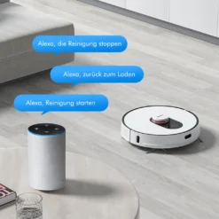 Roidmi EVE Plus Roboter Staubsauger Nass-Trocken-Saugroboter,50 Watt,2700pa Mit Sauberer Basis Und Beutel,Weiß -SaugProfi Sparmarkt 111dabfdd62bac80a280947ab72cbe6c