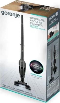 Gorenje SVC216FGD, Trocken, HEPA, 78 DB, Schwarz, Akku, 60 Min -SaugProfi Sparmarkt 17098f05d2ec4b380c13bc7115ad6ca5