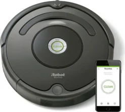IRobot Roomba 676, Lithium-Ion (Li-Ion), 60 Min - 2 H, 0,6 L, Rund, Schwarz