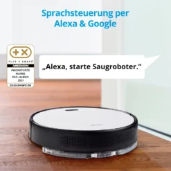 MEDION Saugroboter Mit Wischfunktion Und Intelligenter Navigation S30 SW (2.800 Pa, Alexa App Steuerung, Saugen Wischen Parallel, Regulierbare Wasserabgabe, Tierhaar Allergiker Optimiert) -SaugProfi Sparmarkt 1bcdca79dbaa5bcfacdc65aeca0eba02