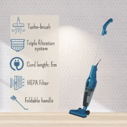 Just Perfecto 2-in-1 Standstaubsauger 600W - Blau - Mit Turbo Funktion - Beutellos - Handstaubsauger, Stielstaubsauger -SaugProfi Sparmarkt 1ce3824f9cd561588316a71ee2cab5f6