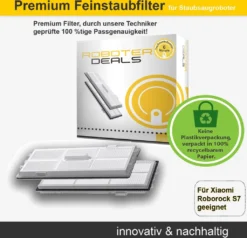 Zubehör Set (Ersatzteile) Für Roborock S7 (2x Filter, 2x Pad, 2x Seitenbürste 5arm Schwarz, 1x Hauptbürste) -SaugProfi Sparmarkt 2d204c6fa06bf44b3e875c8aa38e945a