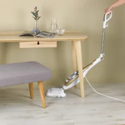 CLEANmaxx Dampfbesen - Mit Knickgelenk - Gold/weiß Dampfreiniger Steam Hygiene Fliesen Küche Bad Reinigung -SaugProfi Sparmarkt 2edb7bfeadd45b5078ab673bf9a6e5d6