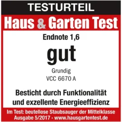 Grundig VCC6670A Zyklon Bodenstaubsauger -SaugProfi Sparmarkt 32ae52f239df196bc06182a8e1b12e7c
