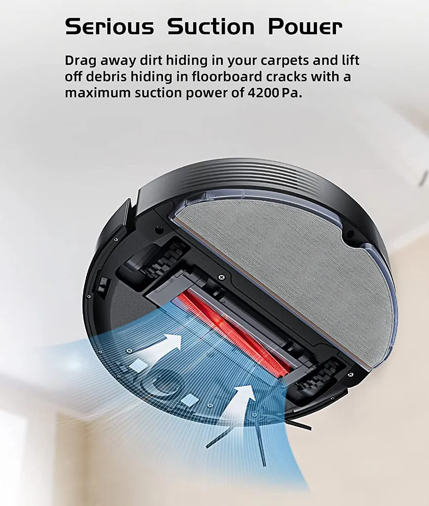 Roborock Q7 Max Staubsauger Saugroboter Kehrroboter 4200Pa Sonic LiDAR EU Schwarz (S5 MAX Update) 10 Roborock Q7 Max Staubsauger Saugroboter Kehrroboter 4200Pa Sonic LiDAR EU Schwarz (S5 MAX Update) – Bild 10