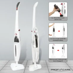 ProfiCare Dampfmop PC-DR 3093 Anthrazit-weiss / 1.500 Watt / Dampfreiniger Für Alle Bodenbeläge / 99 % Gegen Viren -SaugProfi Sparmarkt 33d5e6b7204181b3a864ec8d9978d168