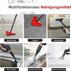 Dampfreiniger, Multifunktions-Dampfreiniger 1500W 1,5L Wassertank, 4,87m Netzkabel, Mit 18 Zubehörteilen, Geeignet Für Fußböden, Autositze, Matratzen, Küchen, Badezimmer, Fenster, Teppiche Usw -SaugProfi Sparmarkt 3c9c7ec14a405756867e4aa005771700