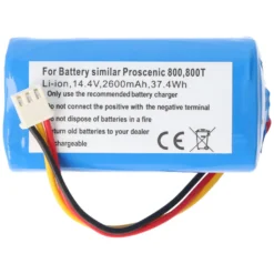 Akku Passend Für Proscenic 800T Li-ion Akku 820T, 830T, 820S Nur Mit Dem Weißen Stecker, Ildung Vergleichen -SaugProfi Sparmarkt 44027aa3e6b09d61e85ce1eabccb6492