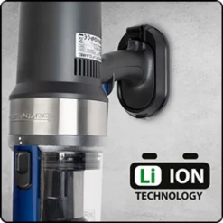 ProfiCare PC-BS 3085 A Akku Bodenstaubsauger, Eco-Cyclon-Twin-Spin Akku-Sauger Mit 25,9 V Lithium-Ionen-Akku (2200 MAh), Anthrazit-blau -SaugProfi Sparmarkt 46c1174880dfc86faf7741289efb8b93