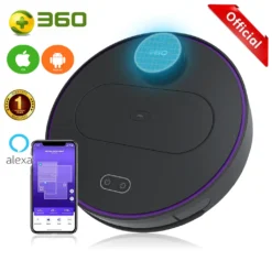 360 S6 Smart Saugroboter Staubsauger Automatisch APP 3200mAh Roboterstaubsauger Vacuum Reinigung Schwarz -SaugProfi Sparmarkt 48f98cb0a3a74f29af28b7992463aa05