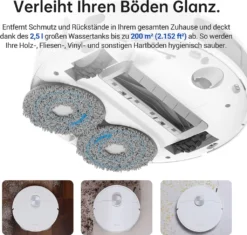 Dreame L10S Ultra Saugroboter Mit Absaugstation Selbstwaschend Selbstauffüllend Selbstentleerend 5300Pa AI+3D Navigation Spinnwischen Heißlufttrocknung Teppicherkennung APP -SaugProfi Sparmarkt 4ed00c77dd461d6b4889bd8bb0dca0fd