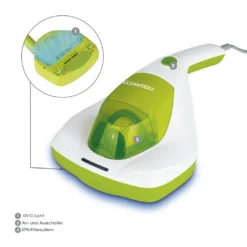 CLEANmaxx Milben-Handstaubsauger Kompakt Mit UV-C Licht - Weiß/limegreen -SaugProfi Sparmarkt 53d03dcdef6f16e0553aaf1e86068f5e