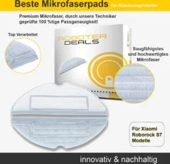 Zubehör Set (Ersatzteile) Für Roborock S7 (2x Filter, 2x Pad, 2x Seitenbürste 5arm Schwarz, 1x Hauptbürste) -SaugProfi Sparmarkt 54518f1e54d6e7cff3ade47c6c4a3ce7