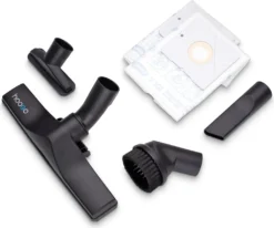 HooGo B3+ Bodenstaubsauger 3 Liter Mit Beutel Inkl. Parkett-, Polster- Und Fugendüse, Möbelbürste, 11m Aktionsradius, HEPA14 Filter, Allergikertauglich -SaugProfi Sparmarkt 5635f254a5780d961d955eda39cafd0b