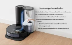 Roborock Auto Empty Dock For S7 ,S7 MaxV, Smart Bin Detection, HEPA Air Filter, Electrode Cleaning Brush (Schwarz) -SaugProfi Sparmarkt 59e0d25cab70c6fab1a86a3ee76d0f27