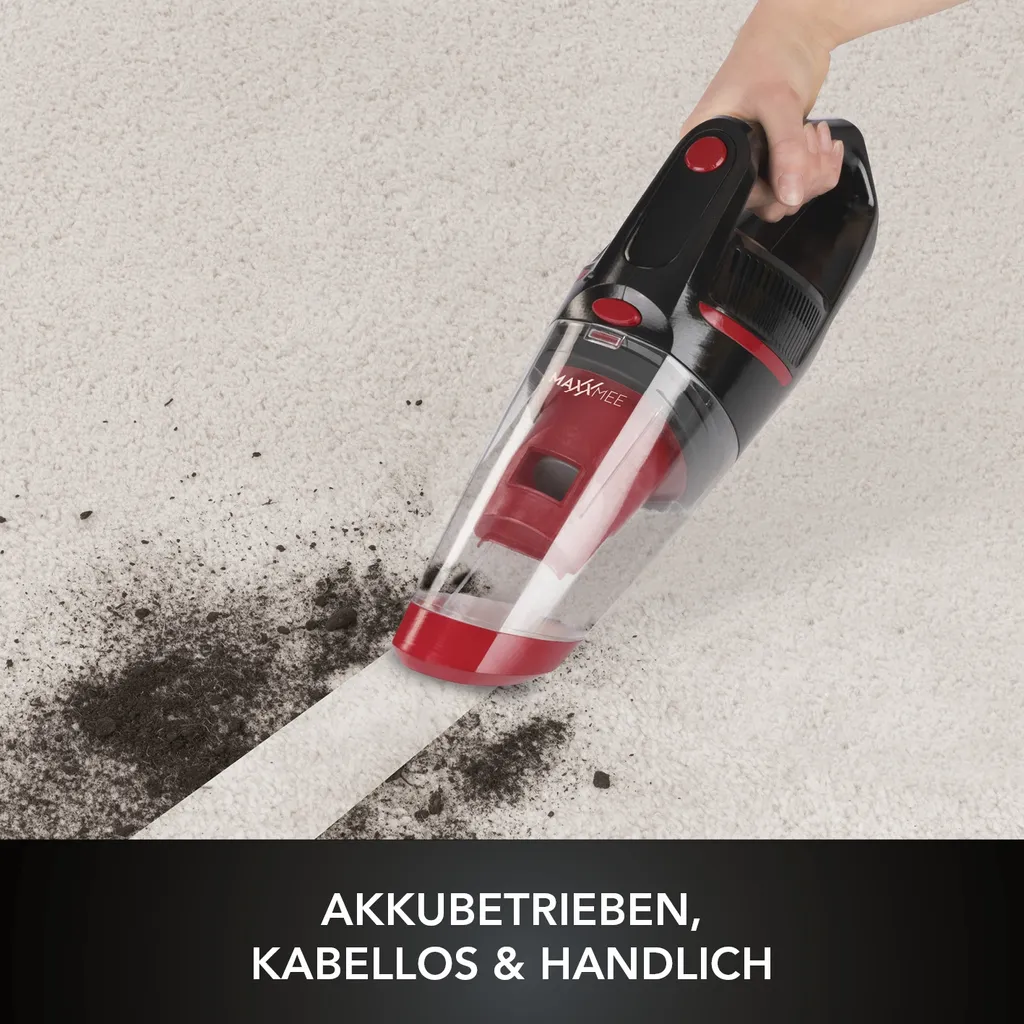 MAXXMEE Akku-Handstaubsauger Nass & Trocken - Rot/schwarz 4 MAXXMEE Akku-Handstaubsauger Nass & Trocken - Rot/schwarz – Bild 4