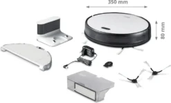 MEDION Saugroboter Mit Wischfunktion Und Intelligenter Navigation S30 SW (2.800 Pa, Alexa App Steuerung, Saugen Wischen Parallel, Regulierbare Wasserabgabe, Tierhaar Allergiker Optimiert) -SaugProfi Sparmarkt 5deb63406e5d7ea87f1ad067e697ab6a