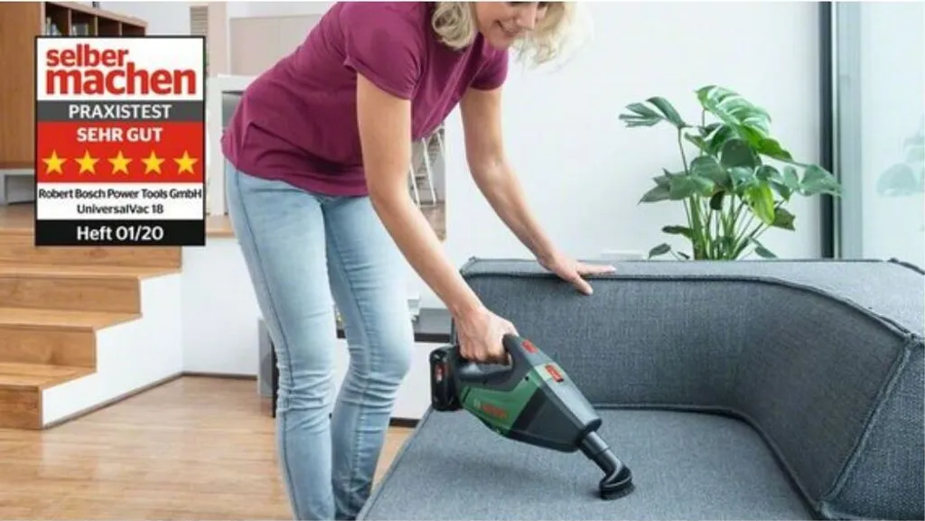 Bosch 18V Akku-Handstaubsauger UniversalVac 18 | Mit Akku (18V 2.5Ah) Und Ladegerät 4 Bosch 18V Akku-Handstaubsauger UniversalVac 18 | Mit Akku (18V 2.5Ah) Und Ladegerät – Bild 4