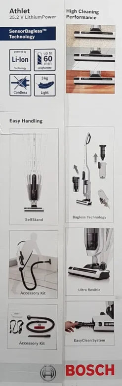 Bosch Athlet BCH6L2560 Staubsauger - Weiß -SaugProfi Sparmarkt 6529dab16c82c255bdc9870a815688c5