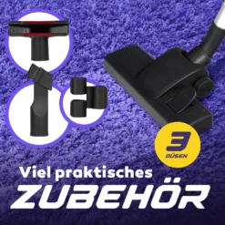 Balter Orion Staubsauger Beutellos Bodenstaubsauger Zyklon Max 1000W HEPA Lila -SaugProfi Sparmarkt 6663d16cc13e9fd0ebcb1e0f308c9198