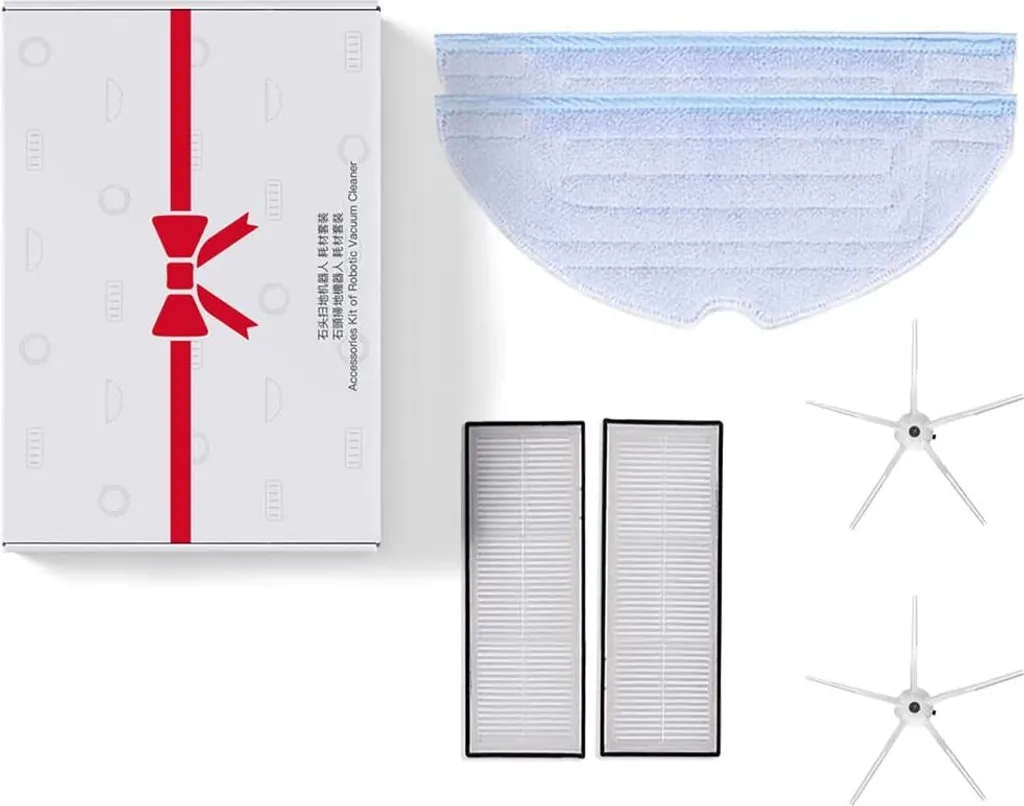 Original Roborock S7 Maxv Ultra/S7 Pro Ultra/S7/S7 Maxv Staubsauger Roboter Zubehör, Mit Mopps, HEPA-Filter Und Weißer Seitenbürste 1 Original Roborock S7 Maxv Ultra/S7 Pro Ultra/S7/S7 Maxv Staubsauger Roboter Zubehör, Mit Mopps, HEPA-Filter Und Weißer Seitenbürste