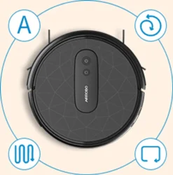 Saugroboter Mit 2800 Pa Saugkraft, Große Staubbox 600ML,APP Steuerung, 120 Min Laufzeit, Staubsauger Roboter WLAN Optimiert Für Teppich Tierhaare Hartböden-AIRROBO P20 -SaugProfi Sparmarkt 6a5853ea3f12fea0f7b8231c27315948