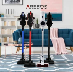 AREBOS Akku Staubsauger, 2-in-1 Hand- Und Bodenstaubsauger, 2 Leistungsstarke Saugmodi, Beutellos, Kabellos Bis Zu 55 Minuten, Mit Wandladestation, Schwarz -SaugProfi Sparmarkt 6c49a99dd628e36324fe742871c13d51