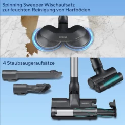 SAMSUNG Akku-Staubsauger Jet 75 Wet&dry Bis Zu 60min Laufzeit Inkl. Wischfunktion -SaugProfi Sparmarkt 725cbedaac8b166c8efd5e53b184eb2e