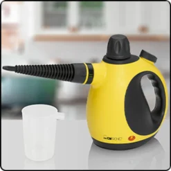 Clatronic DR 3653 Dampfreiniger, Wassertank: Ca. 250 Ml, 3,5 Bar Max. Dampfdruck, Schwarz-gelb -SaugProfi Sparmarkt 74bc1a121d38fcae41203fed70f663ba