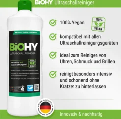 BiOHY Ultraschallreiniger (2x1l Flasche) + Dosierer | Intensive Und Materialschonende Reinigung Von Brillen, Dentalprodukte, Gold, Münzen Und Schmuck| KONZENTRAT Für Ultraschallbad -SaugProfi Sparmarkt 752b80af0417179e4c04748558184b71