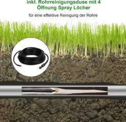 Wolketon 15m Rohrreinigungsschlauch Rohrreiniger Set Für Kärcher Kränzle K2 - K7 Hochdruckreiniger -SaugProfi Sparmarkt 89ab46e81f92bcf48dace5733566905a