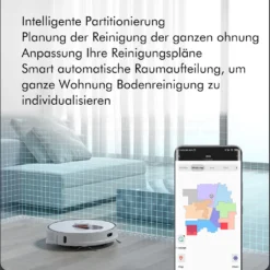 Roidmi EVE Plus Roboter Staubsauger Nass-Trocken-Saugroboter,50 Watt,2700pa Mit Sauberer Basis Und Beutel,Weiß -SaugProfi Sparmarkt 8bc01cbcd1167c742aa82d72e60c8980