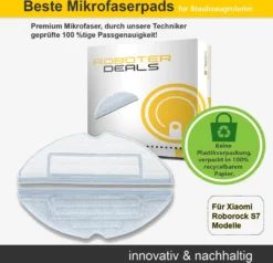 Zubehör Set (Ersatzteile) Für Roborock S7 (2x Filter, 2x Pad, 2x Seitenbürste 5arm Schwarz, 1x Hauptbürste) -SaugProfi Sparmarkt 8e73279f419ad386e9d9be3801f54861