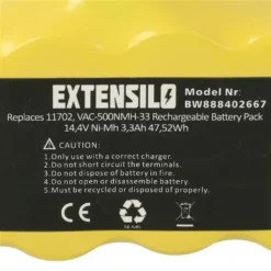 Staubsauger-Akku Für IRobot Roomba 500, 605, 700, 800, 900 - 3300 MAh, 14,4 Volt, Ni-Mh -SaugProfi Sparmarkt 8ed7248eadf85a56cdf63407792cf606