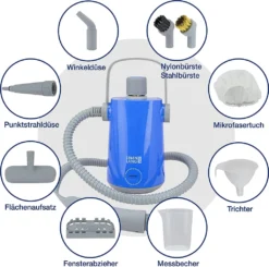 LEBENLANG Dampfreiniger Handgerät Steam Cleaner - 1000W & 300ml Mit 9 Zubehör | Polsterreiniger Gerät | Polster Handdampfreiniger Polstermöbel Fugenreiniger Für Bad Fliesen | Premium Dampf Reiniger… -SaugProfi Sparmarkt 8f78c8ed6fbbd16580fbc4b4cb770098