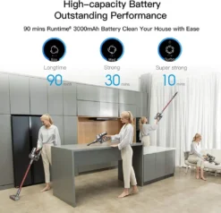 Dreame V11 Handstaubsauger Kabelloser Staubsauger Sperrknopf 450W 25KPa Farbbildschirm EU Version -SaugProfi Sparmarkt 92de55a7dd78294d8732e8b0cdc0c50c