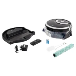 MEDION Wischroboter Mit Wassertank P10W (Modell 2021, Intelligente Navigation, Bodenreiniger Mit Walze Für Holzboden Hartboden Parkett, Getrennter Schmutzwassertank/Frischwassertank) -SaugProfi Sparmarkt 991de7ead2c46721059502d27f675571