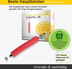 Zubehör Set (Ersatzteile) Für Roborock S7 (2x Filter, 2x Pad, 2x Seitenbürste 5arm Schwarz, 1x Hauptbürste) -SaugProfi Sparmarkt 991f50bb936535fe383c550109a87fad