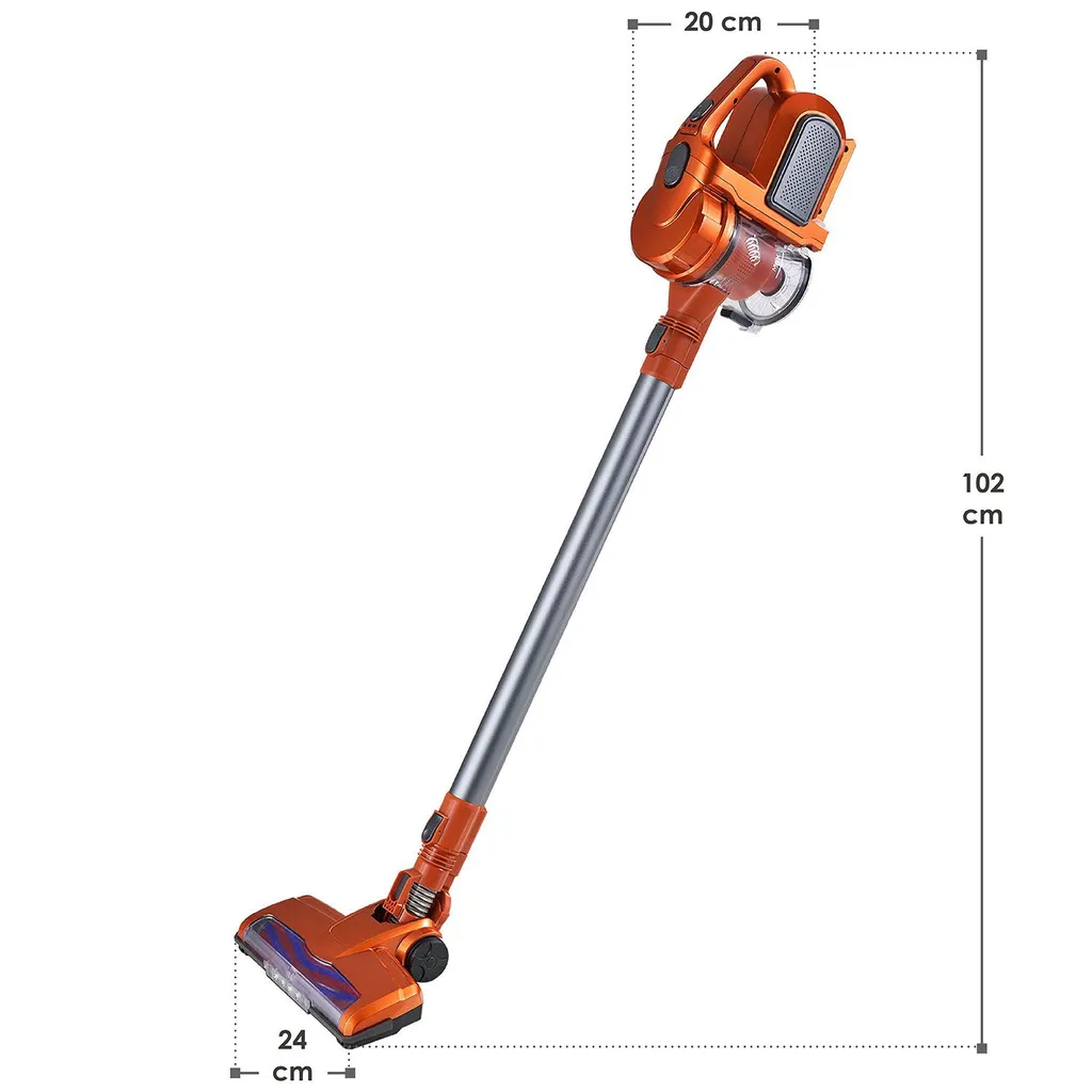 Juskys 2in1 Handstaubsauger & Akku Staubsauger - Beutellos & Kabellos – Bis 55 Min Laufzeit - Lithium-Ionen Akku, Wandhalterung & Ladestation – Gold 20 Juskys 2in1 Handstaubsauger & Akku Staubsauger - Beutellos & Kabellos – Bis 55 Min Laufzeit - Lithium-Ionen Akku, Wandhalterung & Ladestation – Gold – Bild 20