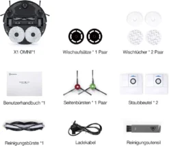 Ecovacs Deebot X1 Omni Saugroboter Wischfunktion Kamera 4 Reinigungsstufen 0,4 L 37 Ecovacs Deebot X1 Omni Saugroboter Wischfunktion Kamera 4 Reinigungsstufen 0,4 L -SaugProfi Sparmarkt 9bb801c95b7f94cdfa916e1be4ac85fe