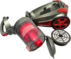 WKM PSC-2300W.17 Zyklon Boden Staubsauger Rot 850W Beutellos HEPA-FILTER 3L KapazitätSauger Putzen Reinigung Höhenverstellbar Teleskoprohr Waschbar Haushalt -SaugProfi Sparmarkt a02dda846f2971ad7d804239c11ae95d