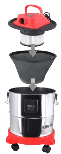 Elektrischer Kaminsauger Aschesauger Für Feuerstellen Öfen Holzöfen Industrie 20L 1200W Aschefilter HEPA Filter DualFilter 1162 -SaugProfi Sparmarkt a0864ab861f2a390aea8f93a9910a7d4