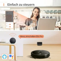 Ultenic D5s Pro 3-In-1 Staubsauger Roboter WLAN Saugroboter 3000 PA Staubsauger Roboter Für Tierhaare Saugroboter Appsteuerung Alexa Google Home -SaugProfi Sparmarkt a44a1fd755fe033551efc8da0a59e729