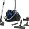 Rowenta RO7690 Silence Force Cyclonic Animal | Beutelloser Staubsauger | Vacuum-Cleaner | Sehr Leise | 2,5L Staubvolumen | Tierhaare | Auto | Schwarz/Blau